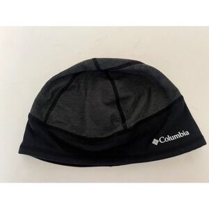 Columbia Omni Heat Infinity Beanie  Womens Black Gray Thermal Winter ponytail